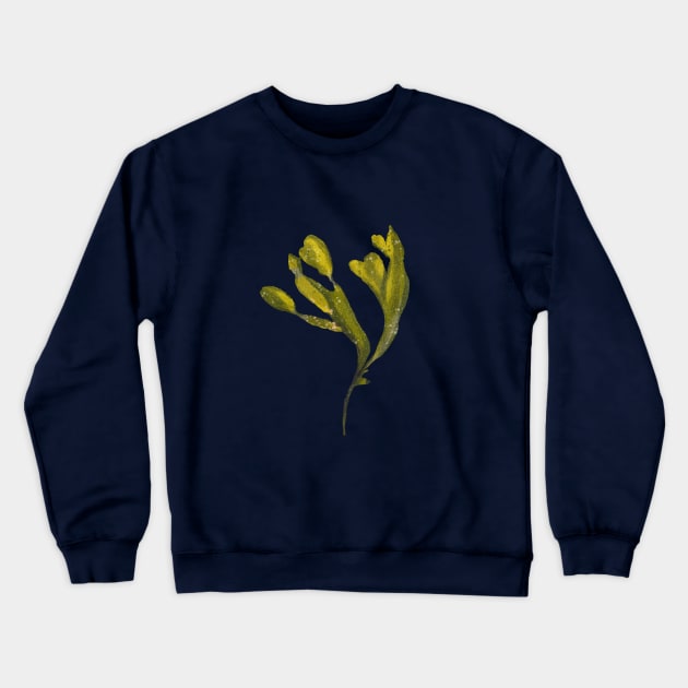 Green Seaweed Plant Crewneck Sweatshirt by Pacesyte